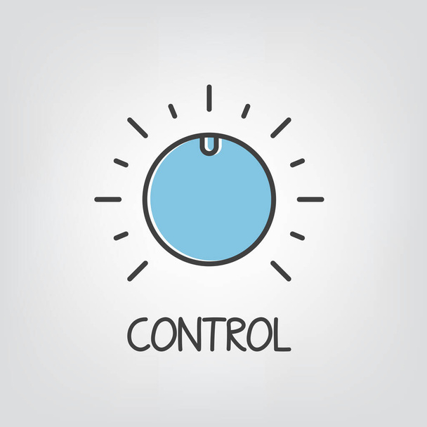 controlo, conceito de gestão - ilustração vetorial - Vetor, Imagem