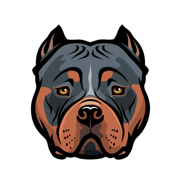 Vector illustration of american bulldog - Wektor, obraz