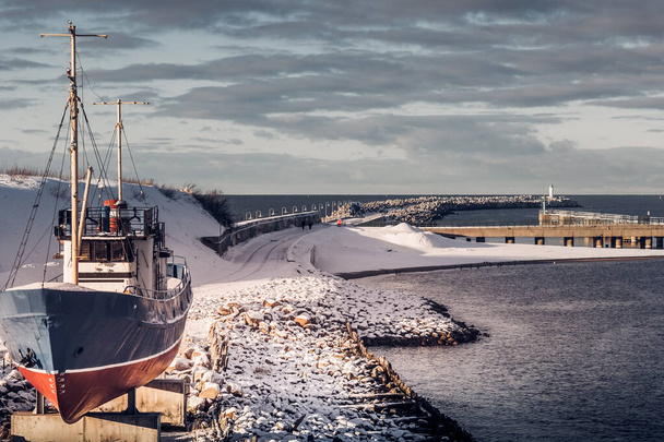Ventspils, Latvia. The South Pier. - Photo, Image