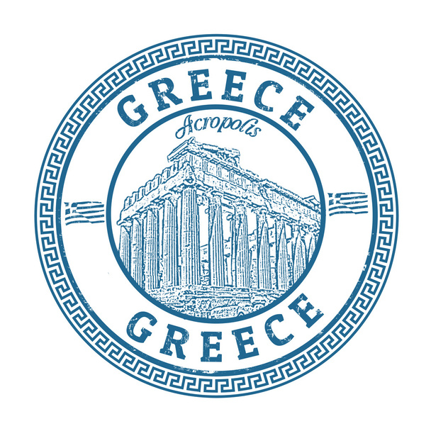 ギリシャのスタンプ - ベクター画像