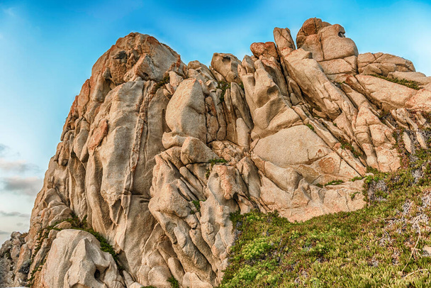 View over the scenic granite rocks in Santa Teresa Gallura, northern Sardinia, Italy - Photo, Image