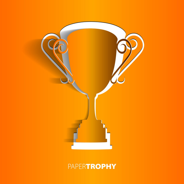 Paper trophy - Vector, Image