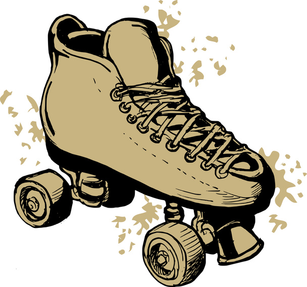 Derby Roller skates isolated on white background - Photo, Image