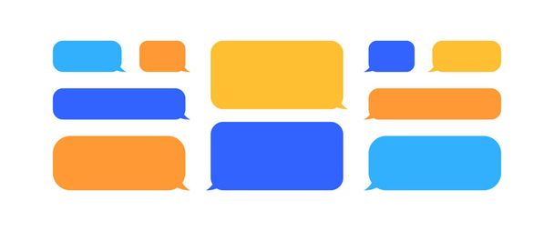 Collection of colorful speech bubbles and dialog symbols Vector EPS10 - Vettoriali, immagini