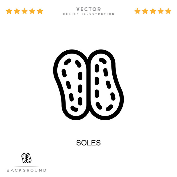 Soles icon. Simple element from digital disruption collection. Line Soles icon for templates, infographics and more - Vector, Image