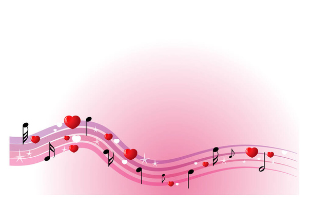 musical notes on a white background - Vector, afbeelding