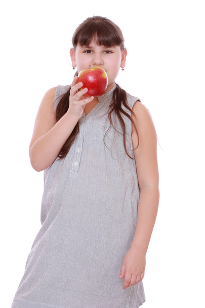 Girl with apple - Valokuva, kuva