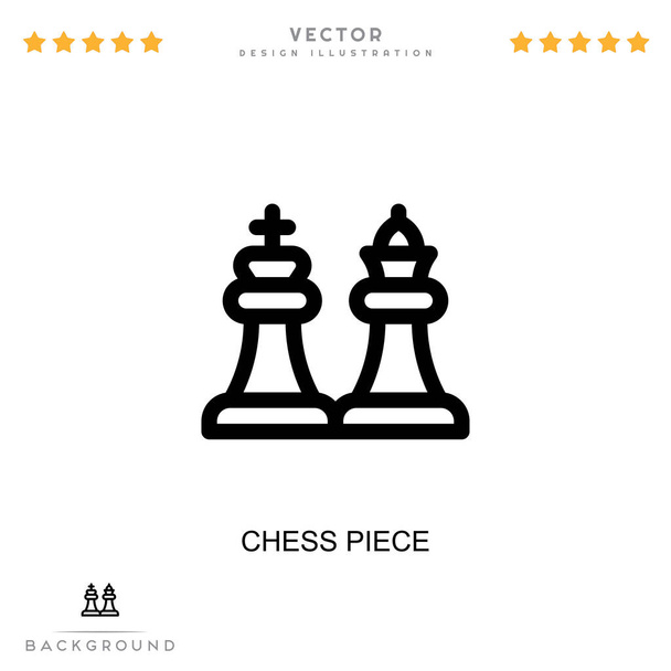 Chess piece icon. Simple element from digital disruption collection. Line Chess piece icon for templates, infographics and more - Vector, Image