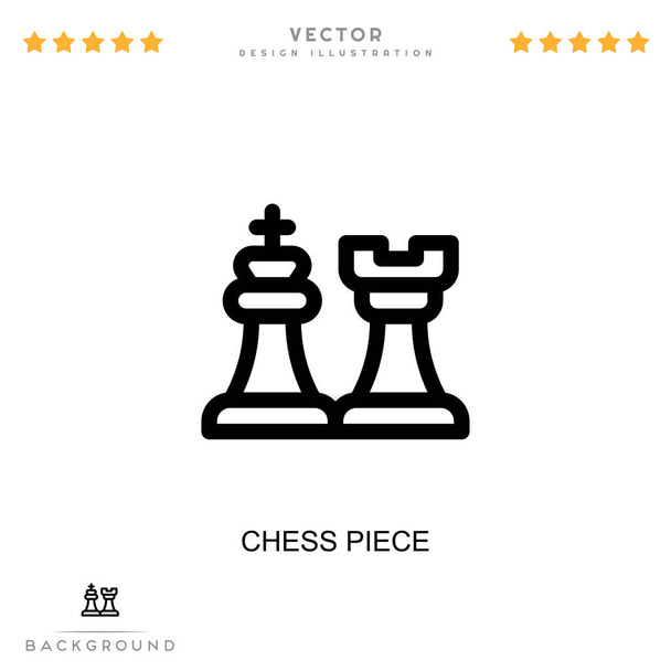 Chess piece icon. Simple element from digital disruption collection. Line Chess piece icon for templates, infographics and more - Vector, Image