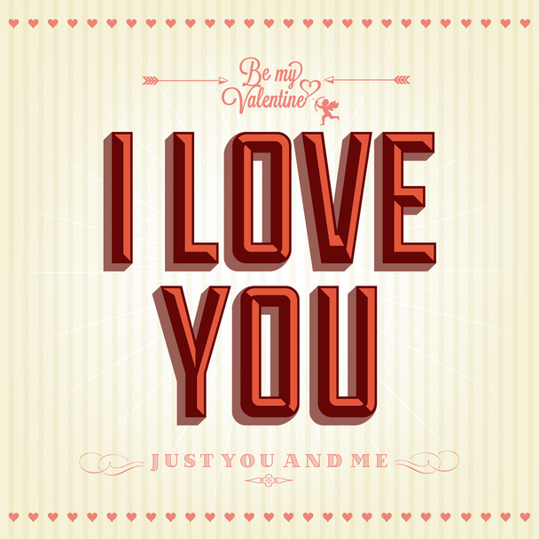 Happy Valentine's Day Hand Lettering - Вектор,изображение