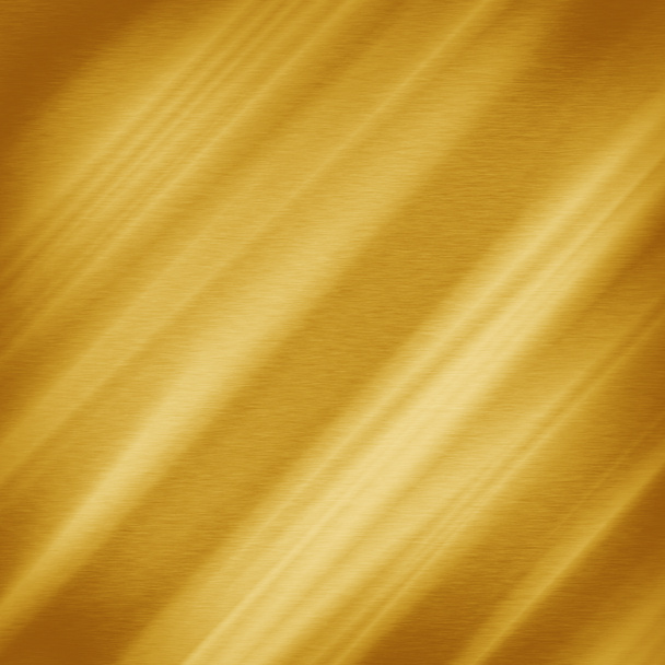 光のゴールドの背景に金属の質感の斜め線 - 写真・画像