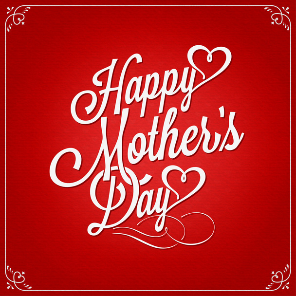 Vintage Happy Mothers's Day - Vector, Image