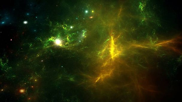 Galáxia um sistema de milhões ou bilhões de estrelas, juntamente com gás e poeira, mantidos juntos por atração gravitacional. Espaço Viajando, fundo para sonhar - Foto, Imagem