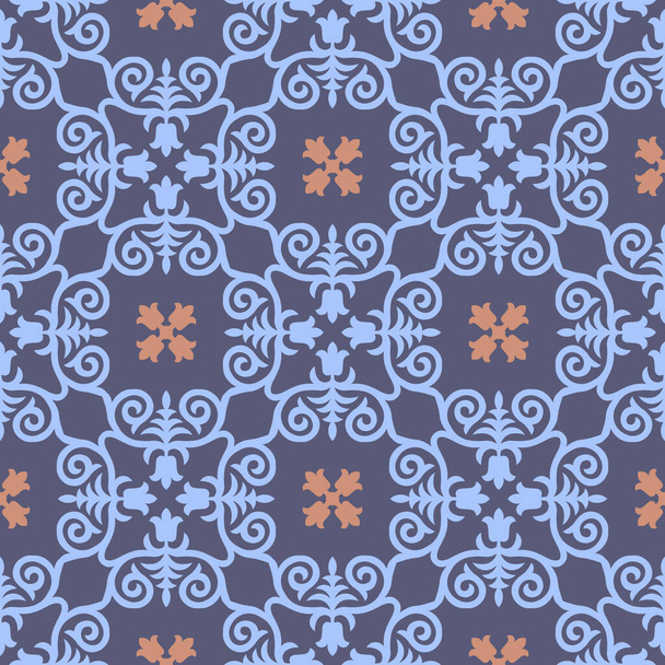 Decorative Asian Folk Seamless Pattern. Ornament of Asian Nomads: Kyrgyz, Kazakhs, Bashkirs, Tatars, Yakut, Mongols. Ethnic Vector Illustration for Paper Products, Textiles. - Vektor, kép