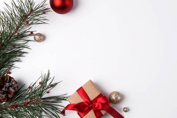 Beautiful Christmas background with presents and decorations - Valokuva, kuva
