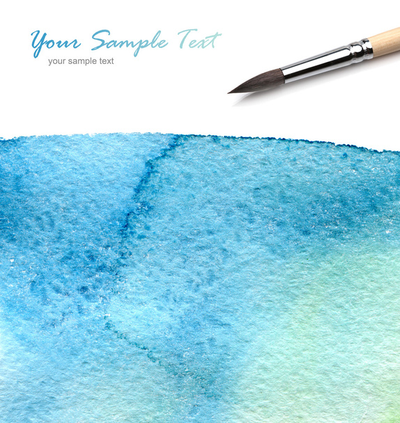 Brush and abstract watercolor paint - 写真・画像