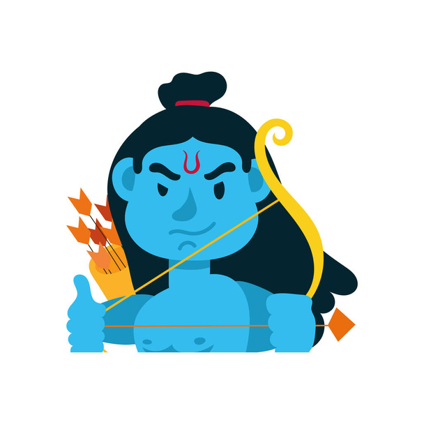 Rama θεός με χαρακτήρα αψίδα - Διάνυσμα, εικόνα