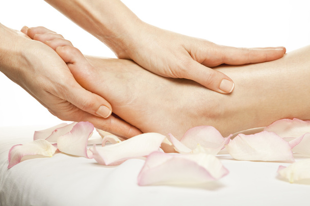 foot massage female legs - Photo, image