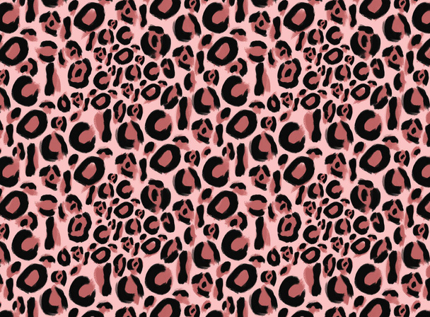 Бесшовный дизайн леопарда, иллюстрационный фон - Фото, изображение