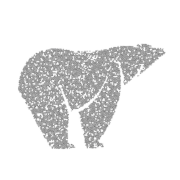 Vector image of an bear design  - Vector, Imagen