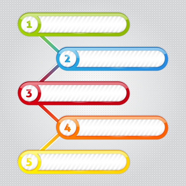 Infographics options number buttons - Wektor, obraz