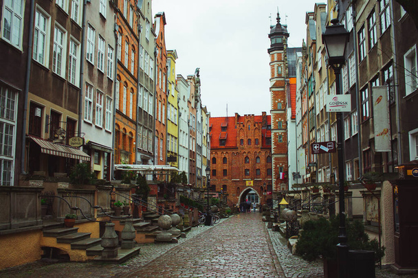architecture in the colorful city of gdansk - Fotoğraf, Görsel