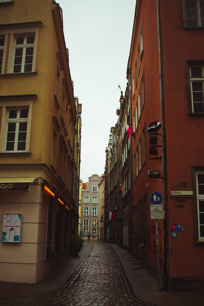 építészet a színes város gdansk - Fotó, kép