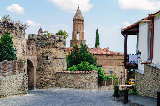St. George's Cathedral is a landmark in Sighnaghi, Kakheti, Georgia. - Foto, Imagen