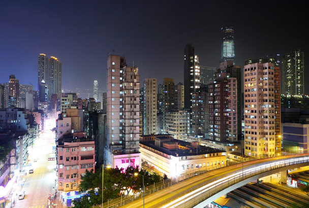 Hong Kong à noite - Foto, Imagem