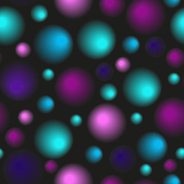 gradient circles seamless pattern - Vector, Image