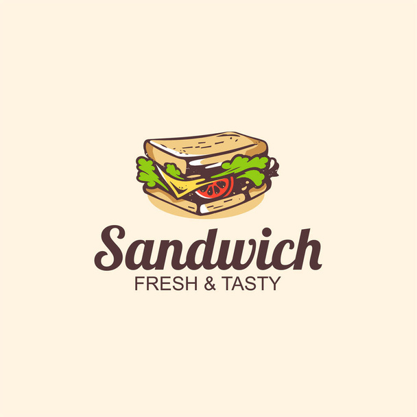 Sandwich logo suunnittelu käsite. Sopiva sandwich-logo. - Vektori, kuva