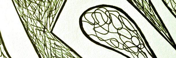 Doodle Scribble. Verdure Grunge Texture.  - Photo, image
