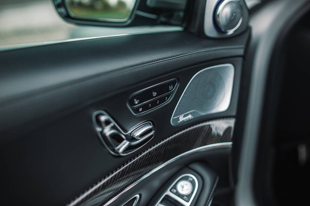 A closeup shot of details of luxury car - Фото, зображення