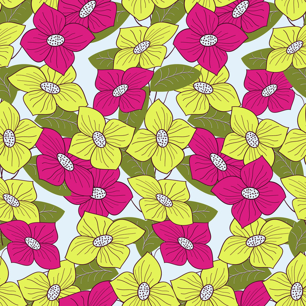 Ilustração do vetor floral abstrato sem costura
 - Vetor, Imagem