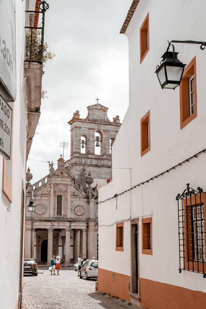 A vertical shot of the Graca Church in Evora, Portugal - Photo, Image