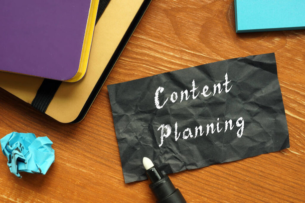 Conceptual photo about Content Planning with written text - Foto, immagini