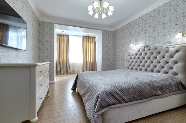 bedroom with a beautiful interior - Foto, Bild