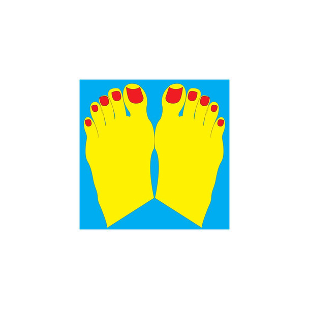 красота женщина вектор дизайна ног иллюстрации иконка логотип шаблона - Вектор,изображение