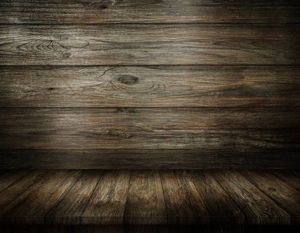 Old wooden background for montage or product presentation.3d illustration  - Foto, Imagem