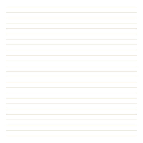 Blatt mit gelben Linien auf weißem Hintergrund. Perfekt für Planer, Notizbuch, Schule, Druck. - Vektor, Bild