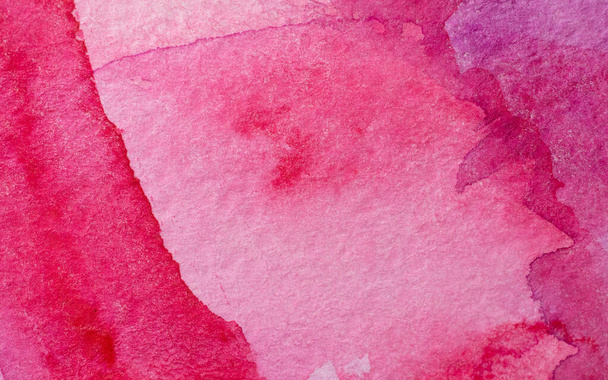 Textura de papel Magenta. Fundo, rosa aguarela respingo mão desenhada - Foto, Imagem