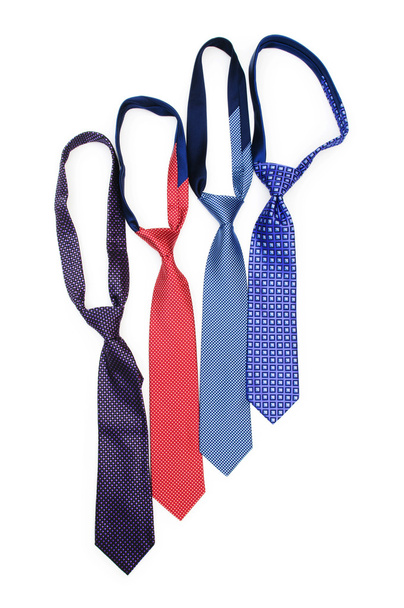 Silk tie isolated on the white background - Photo, Image