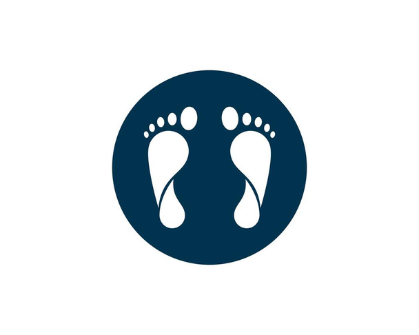 Fuß Logo Vektor Vorlage  - Vektor, Bild