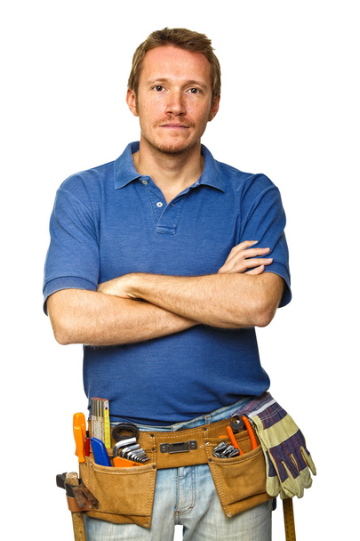 Confident handyman portrait - Foto, afbeelding