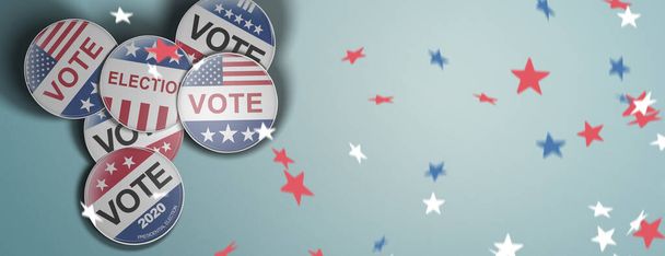 Dia das Eleições nos Estados Unidos 2020 Conceito - Foto, Imagem