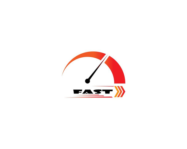 Швидший логотип Шаблон Векторний дизайн ілюстрації
 - Вектор, зображення