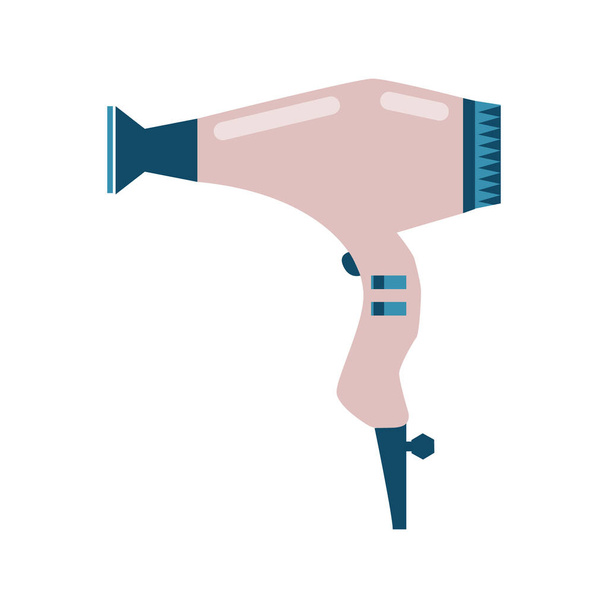 Pente de cabelo. Ferramenta de cabeleireiro ícone vetorial isolado plana - Vetor, Imagem