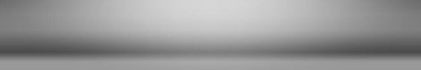 Λευκό με γκρι πανοραμικό φόντο στούντιο με λευκή λάμψη - Vector - Διάνυσμα, εικόνα