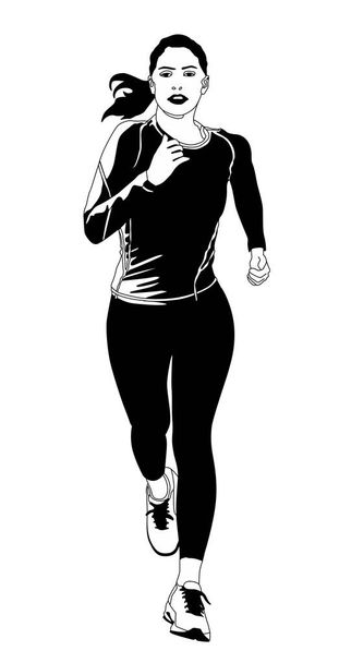 Διάνυσμα γυναίκας που τρέχει 10 - Διάνυσμα, εικόνα