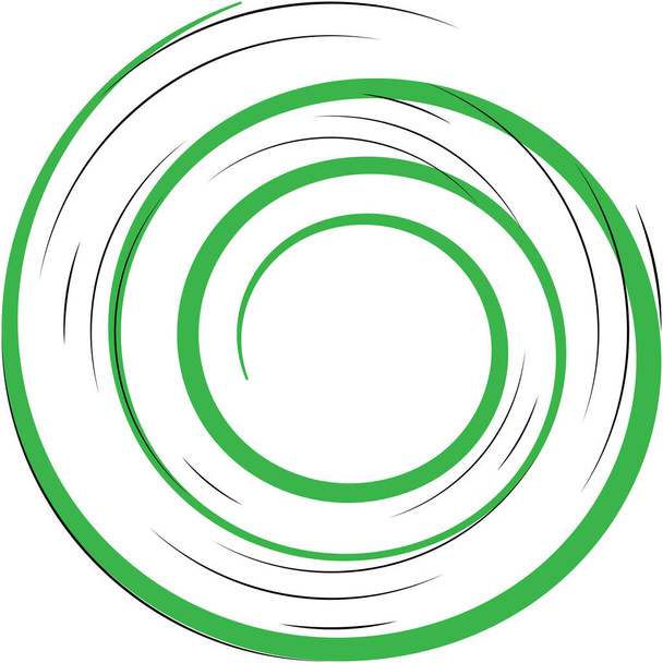 Overlaying abstract Spiral, Swirl, Twirl vector. Volute, helix, cochlear vertigo circular, geometric illustration. Abstract circle - Vector, afbeelding